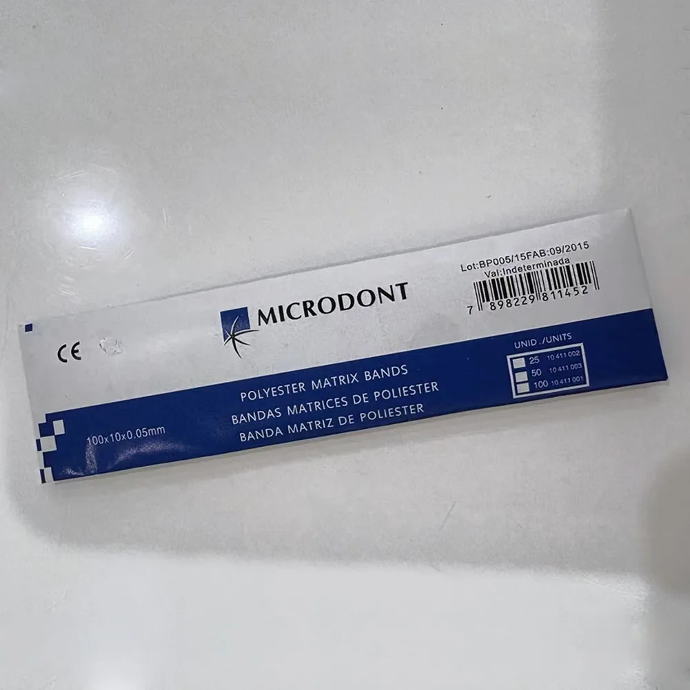 

Dental Polyester Matrix Strips Oral Resin Filling Tooth Neighboring Isolation Forming Film