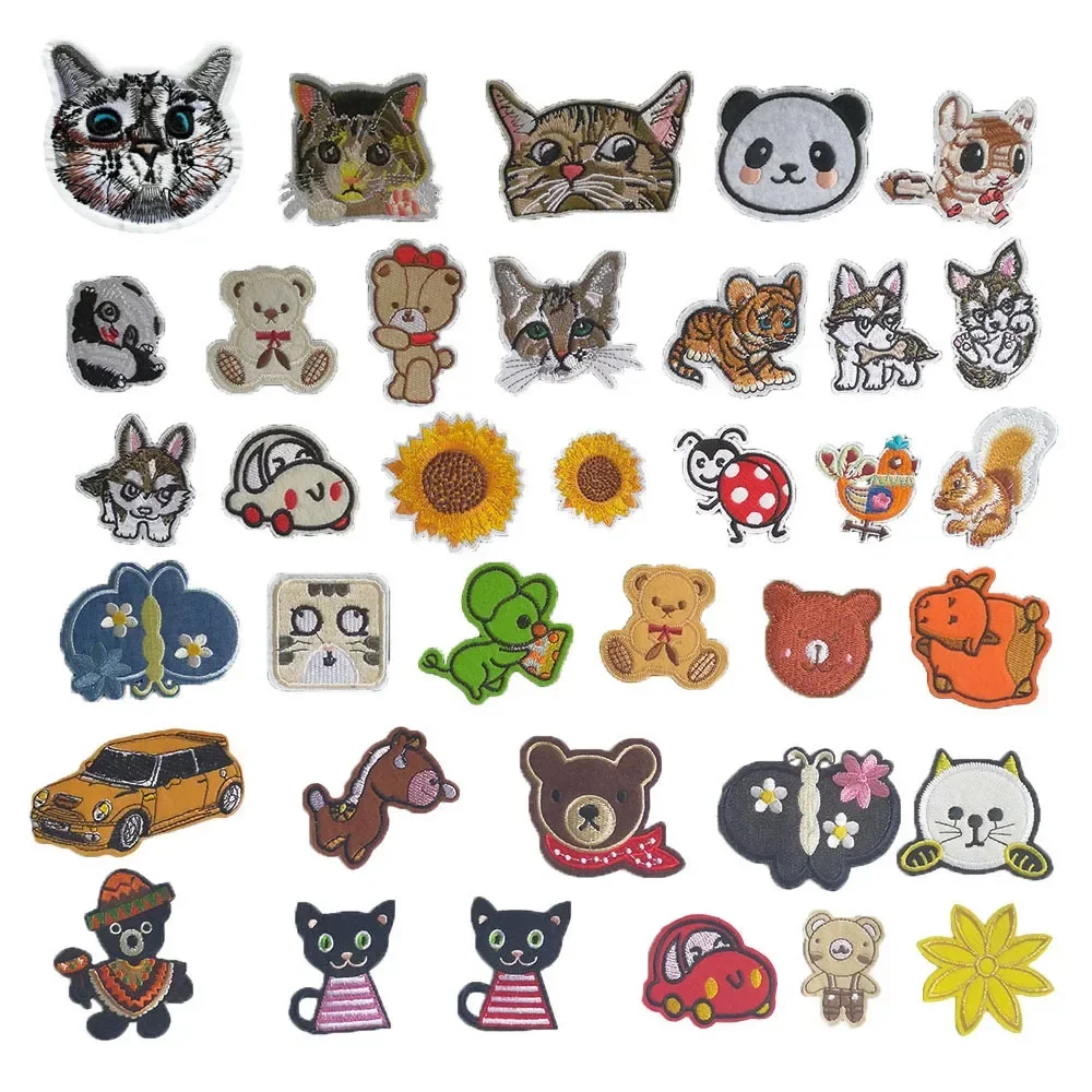 Bear patch micro-chapter embroidery children's jeans jacket can be sewn DIY craft supplies material accessories 1PCS for sale