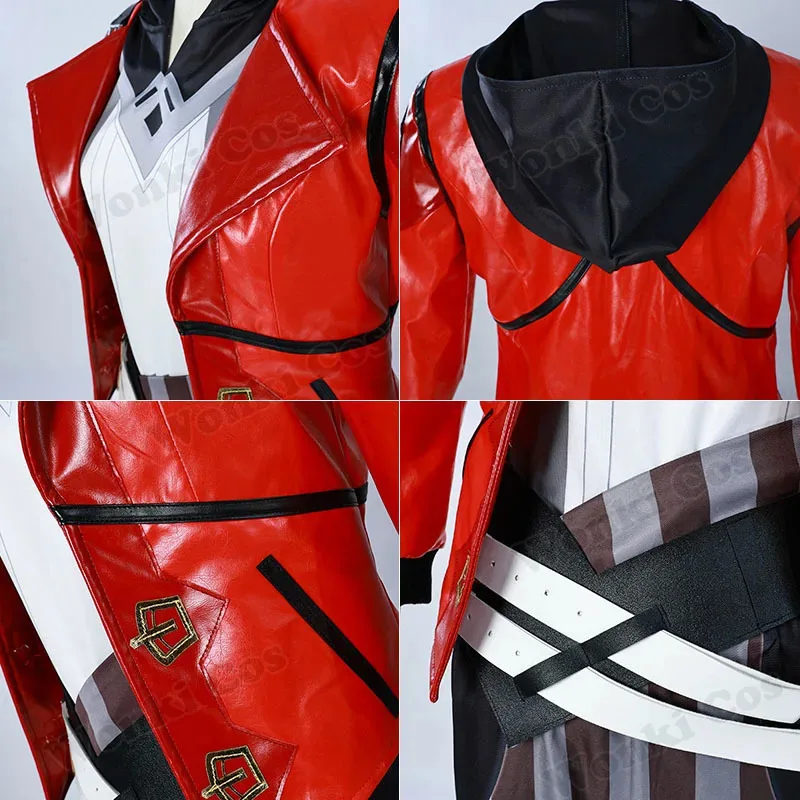 

Arcane Vi Cosplay Costume Wig Hair for Anime Jinx Sister Cosplay Outfits Vi Cosplay Shoes Boots Leather Jacket