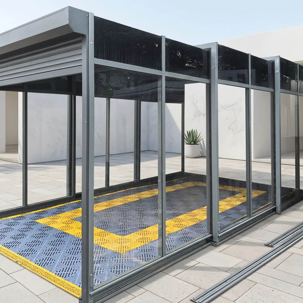Custom Retractable Aluminum Carport, Heavy Duty Windproof Waterproof Parking Shed for Outdoor Parking Lot Driveway