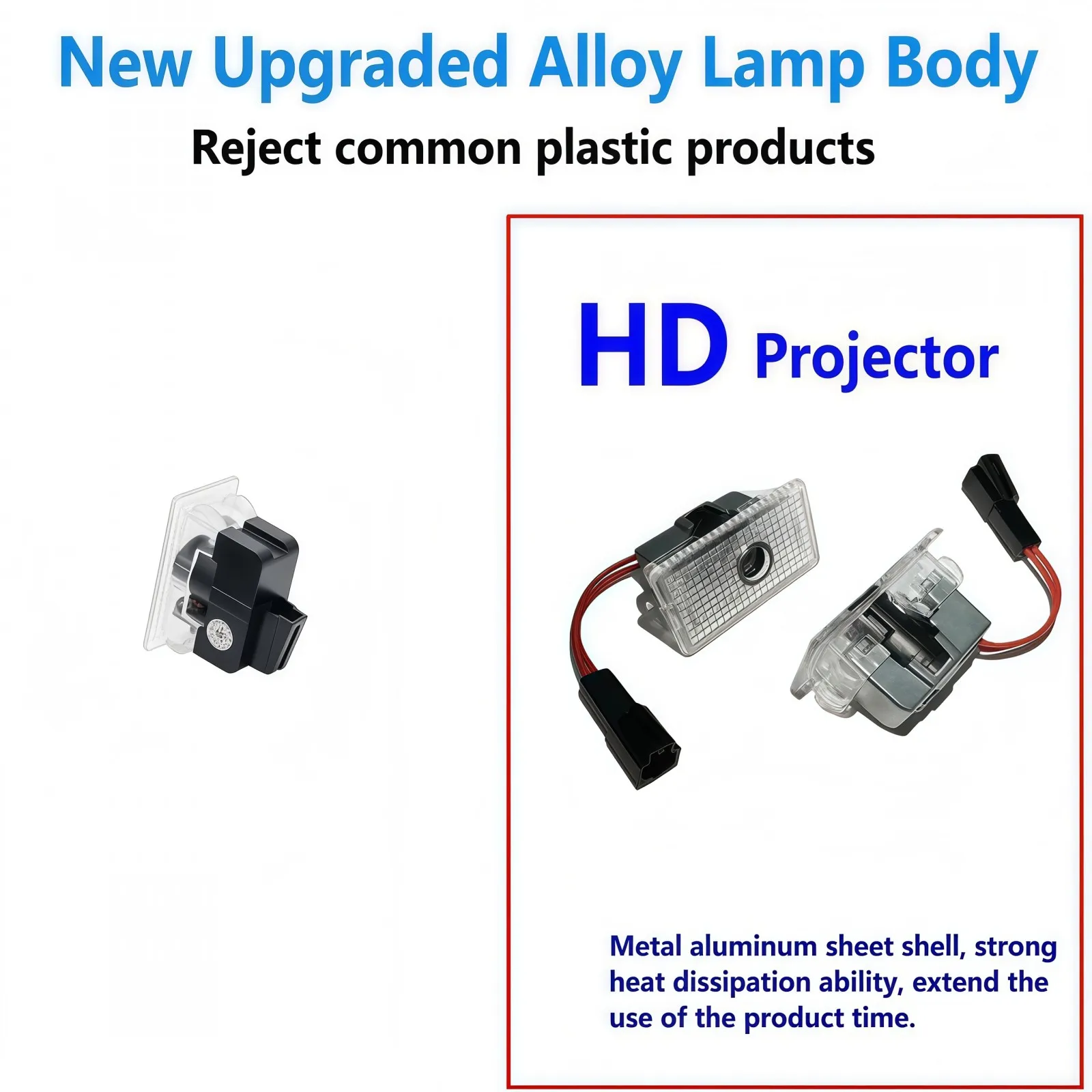 HD 2X LED Auto-Türprojektor Willkommensbeleuchtung für Tesla Zubehör Model Y RWD 2025 Model 3 S X 2020 2021 2022 2023 2024 2025 2026 – Detail 2