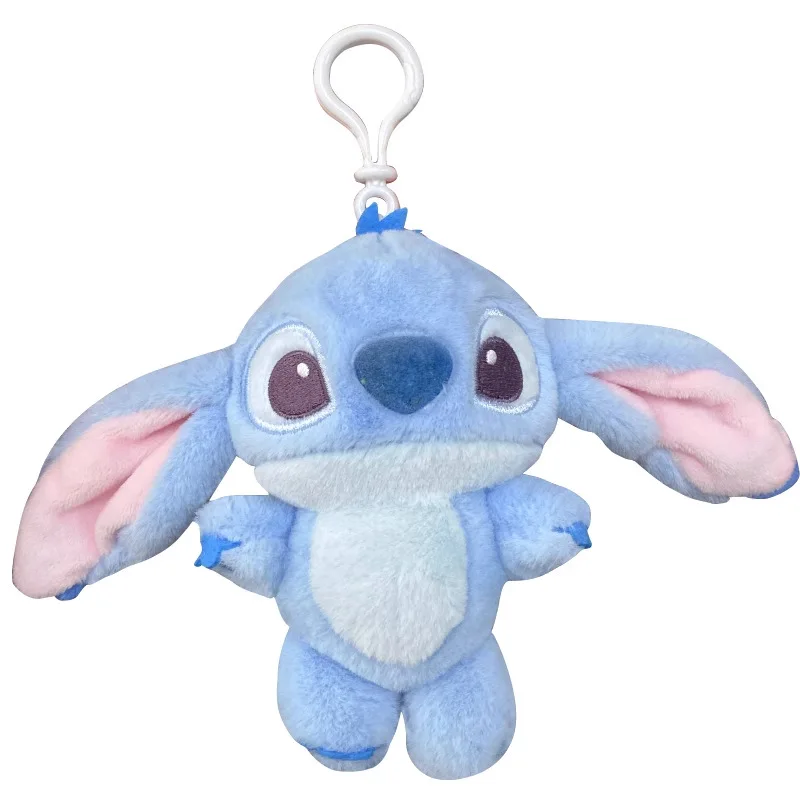 Stitch Portachiavi Peluche Zaino Ciondolo Decorazione Cucciolo interstellare Giocattolo per bambini Bambola di pezza morbida e confortevole