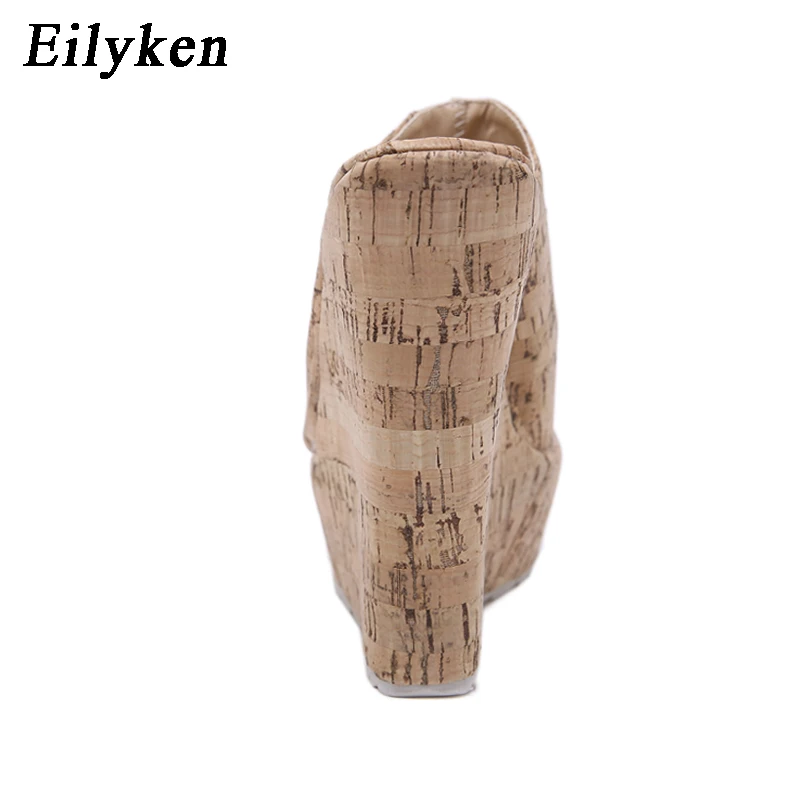 Eilyken estate confortevole piattaforma antiscivolo zeppe pantofole da donna Designer Open Toed sandali romani scarpe da festa