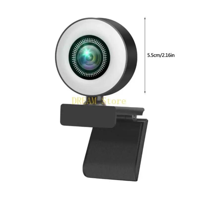 كاميرا الويب 1080P/2K/720P COMPUTY AUTOFOCUS WEBCAMERA 3 GEAR LED للبث المباشر أفضل بيع