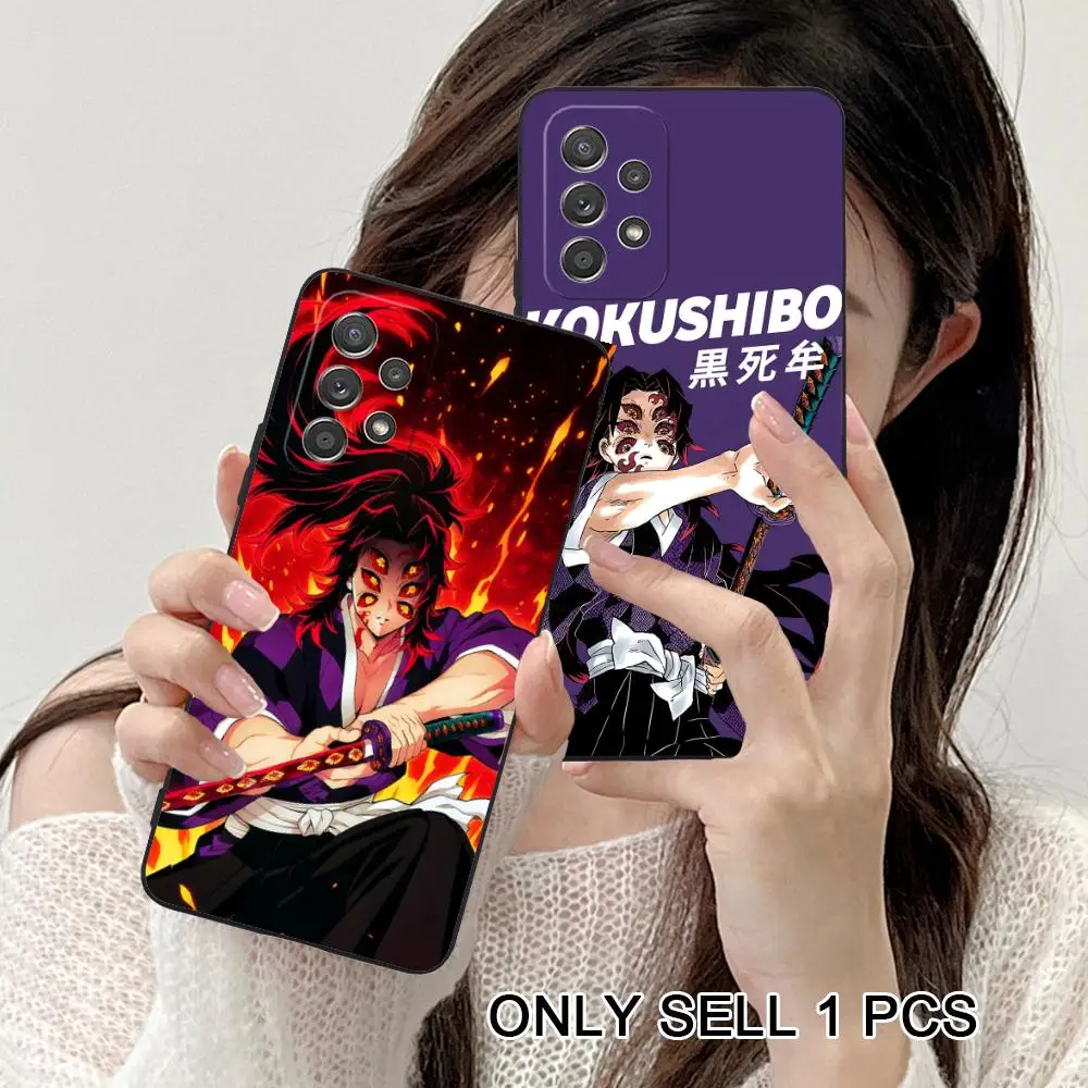Blade Extinction Kokushibo Phone Case for Samsung Galaxy A26 25 24 23 22 21 17 16 15 14 13 12 11 5G Soft TPU Shockproof Cover