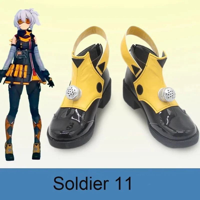 

Игра Zenless Zone Zero Soldier 11, обувь для косплея, женская обувь для девочек, солдат на Хэллоуин, 11 ботинок, вечерние ботинки в стиле аниме, карнавал, индивидуальные ролевые игры