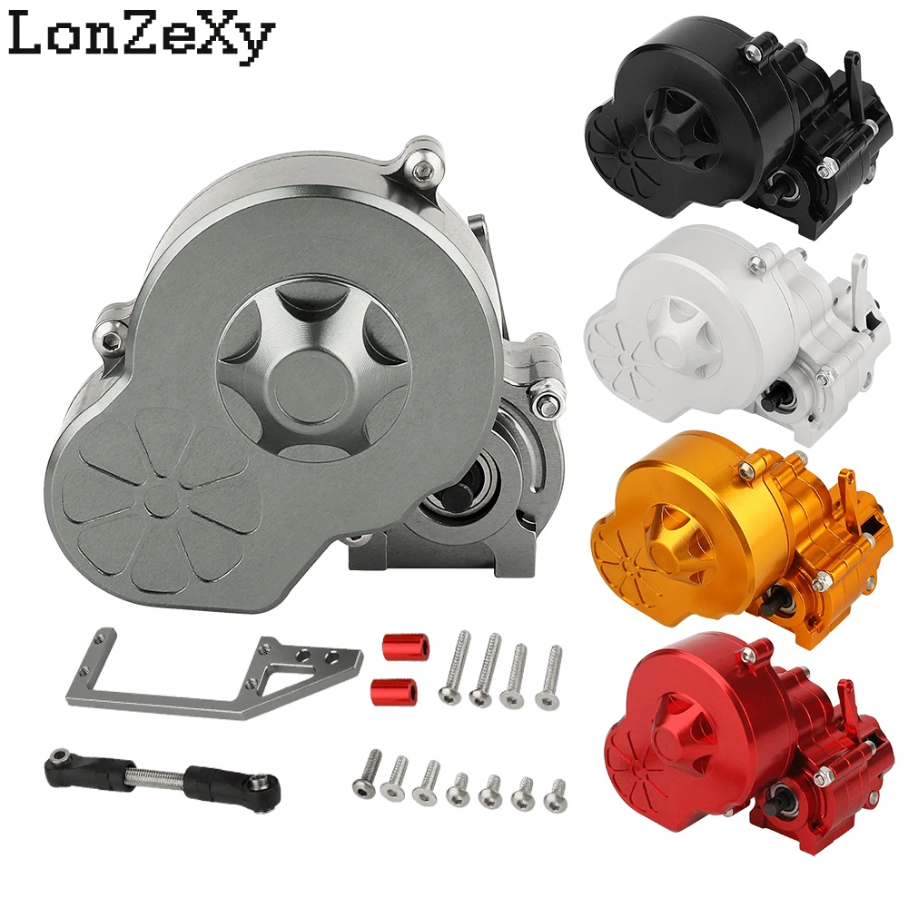 Metal Transmission Cutoff Gearbox with Gears Set for Axial SCX10 AX10 Wraith 1/10 RC Crawler Car Truck Upgrade Parts