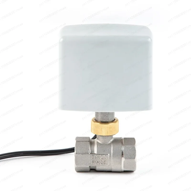 Three-wire two-control 304 stainless steel electric ball valve threaded miniature tee