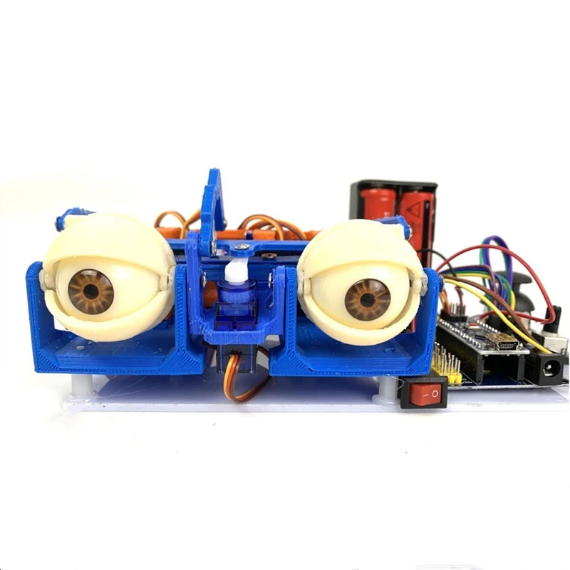 Joystic Control Robotic Eye for Arduino Robot Nano 6 DOF Bionic Robot with SG90 3D Printing Bionic Eye Open Source Code DIY Kit