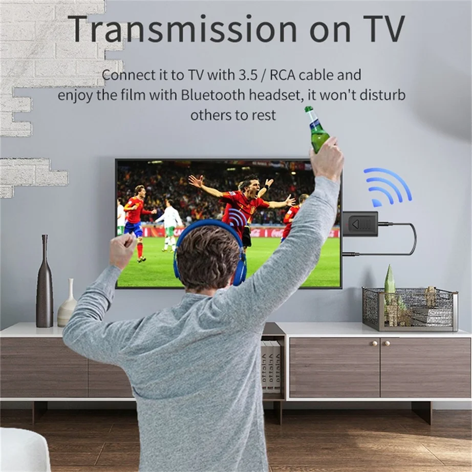 YIGETOHDE Bluetooth 5.0 Transmitter Receiver 4 in 1 3 in 1 2 in 1 Adapter Dongle 3.5Mm AUX For TV PC Headphones Home Stereo Car