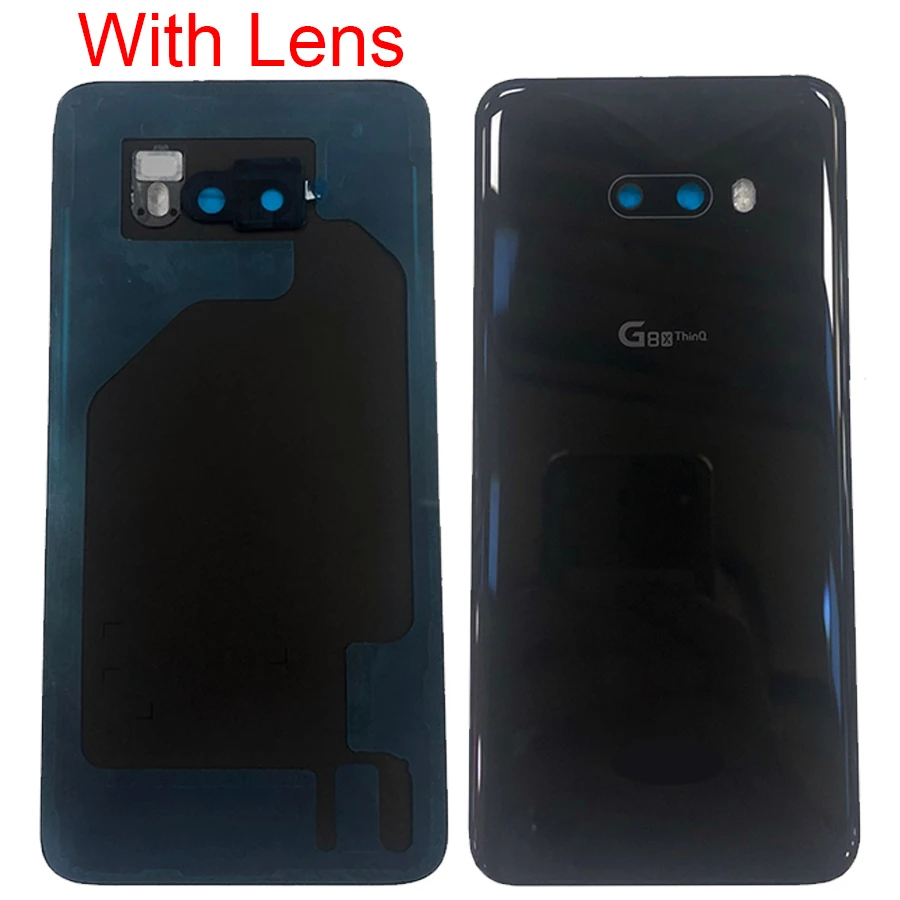 Back Battery Cover Rear Door Panel Housing Case For LG G8X V50S G8S Battery Cover with Camera Lens Flashlight Replacement Part