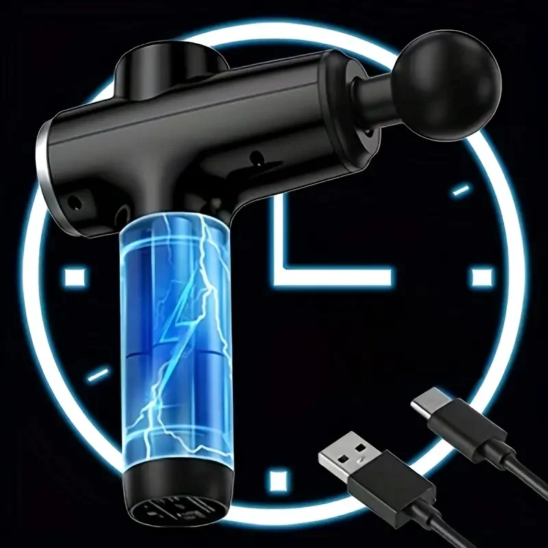 

Professional 30-Speed LCD Display Massage Gun Deep Tissue Impact Muscle Massager Whole Body Relaxation Fascial Gun Fitness Gifts
