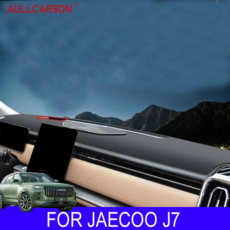 For JAECOO J7 2023 2024 Car Dashboard Leather Covers Mat Shade Cushion Pad Carpets Salon Interior Accessorie