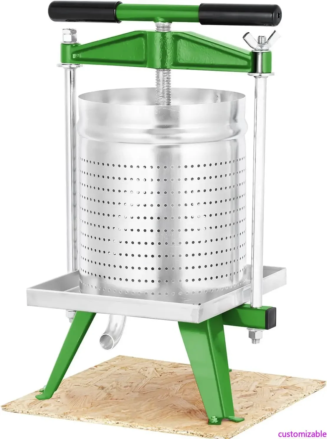 

15-Liter Mosakar Fruit Press for Home Wine and Cider Making, Crafted with AISI 304 Stainless Steel