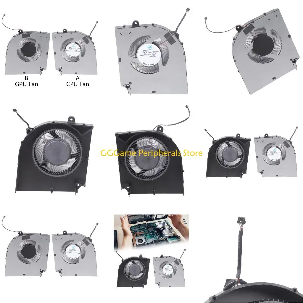 

U55B Laptop Cooling Fan for CPU GPU Radiator For 16pro 16S 16K 2023 Enhances Heat Dissipation Quiet Operation