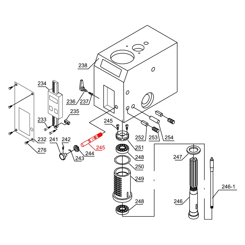 Worm Shaft For WMD20V-245 WMD25VL JYP250V JYP250VF JYP290VF JYP300VF Milling Machine Multifunctional Machine Tool