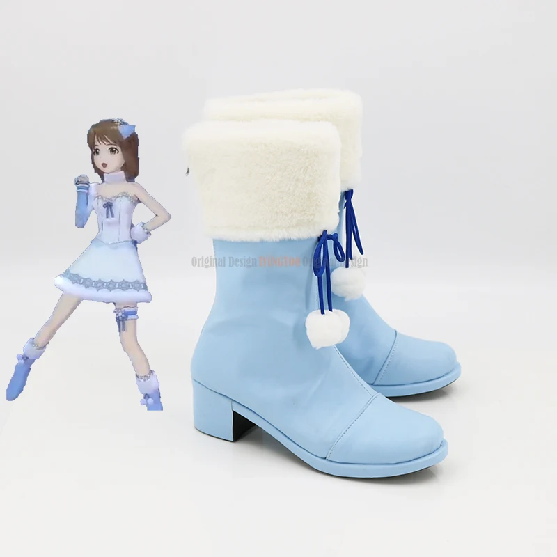 THE IDOLM@STER Little Match Girl Anime Characters Shoe Cosplay Shoes Boots Party Costume Prop