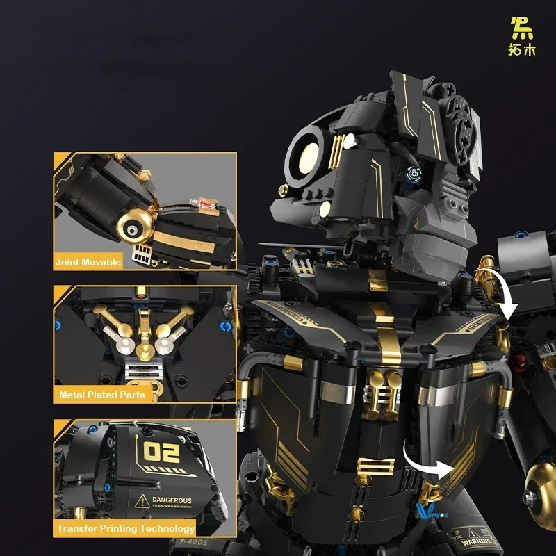 Bloques de construcción de chimpancé, capitán transformado, superpotencia, guerrero King Kong, líder gigante, Wuba, modelo ensamblado, Mech hecho a mano