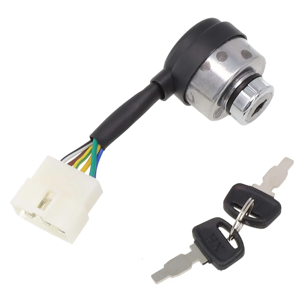 Generator Accessory Ignition Key Switch with 6 Wires for XP10000EH XP12000E XP12000EH 16HP 18HP Easy Replacement