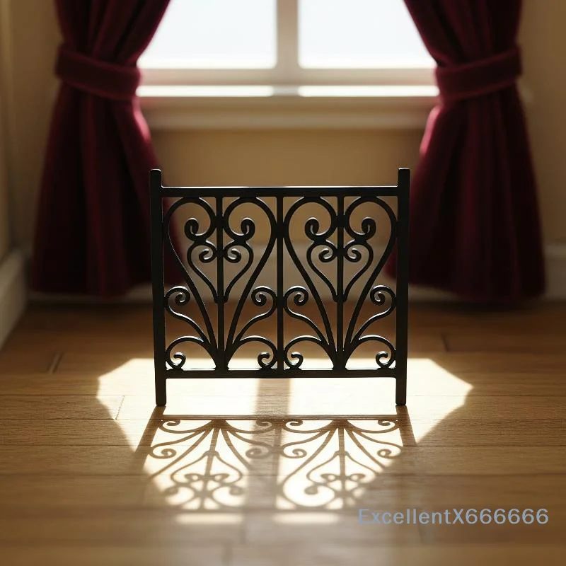 DollHouse Carved Fence Guardrail Miniature Model DIY Scene Ornaments And Photography Props Micro