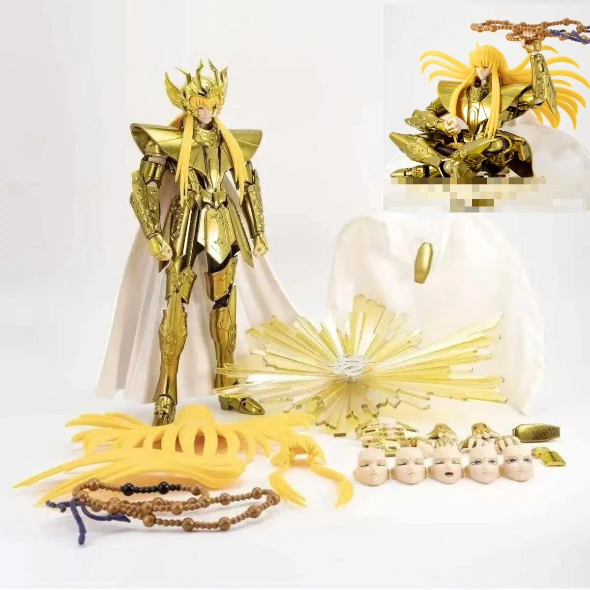 

In Stock ShineTime/ST Model Saint Seiya Myth Cloth EX Virgo Asmita Gold Lost Canvas/LC Knights of the Zodiac Action Figure