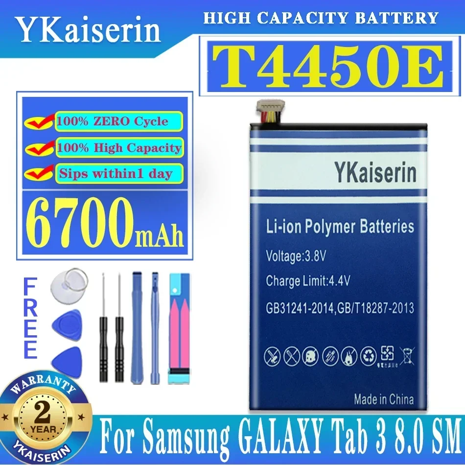 

For Samsung Galaxy Tab 3 8.0 SM T310 T311 T315 T4450E 6700mAh Tablet Battery