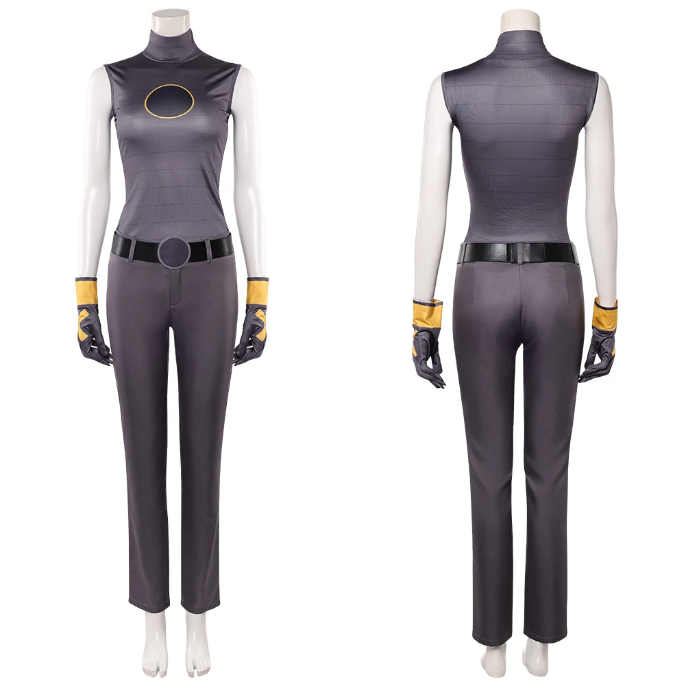 Rogue Top Pants Jean Grey Cosplay Dress Costume Psylocke Bodysuit Outfit Polaris Jumpsuit Gloves Halloween Carnival Disguise view 5