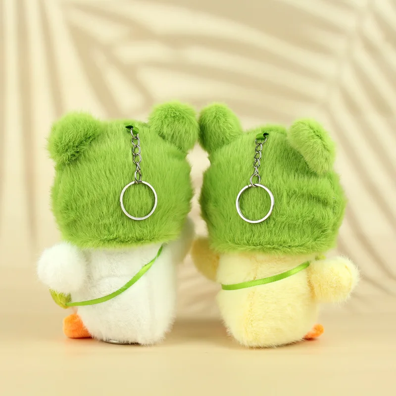 ตุ๊กตาเป็ดแบนหน้าเรียบน่ารัก ของตกแต่งการ์ตูน ของเล่นตุ๊กตาขนนุ่ม พวงกุญแจกระเป๋า ของขวัญวันเกิดวันหยุดสำหรับเด็กผู้หญิง อนิเมะ กลับไปโรงเรียน