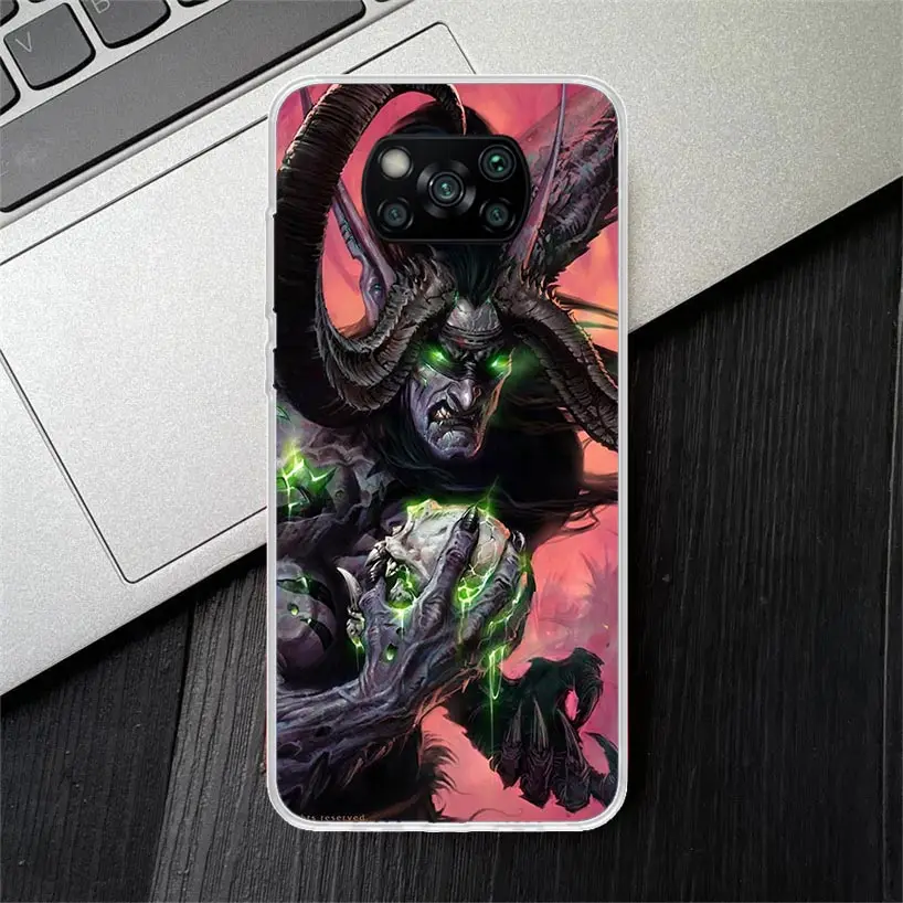 W-World Of W-Warcraft W-Wow Soft Silicone Phone Case For Xiaomi Poco X3 NFC X4 GT X5 X6 F6 F5 Pro F4 F3 F2 F1 M5S M4 M3 M2 5G Co