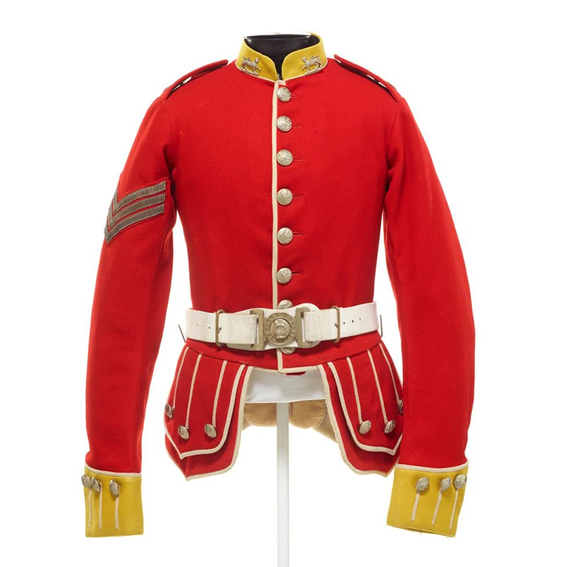 

Custom Made Historical Gordon Highlanders Uniform Jacket Scottish Highlands Military Army Red Tunic Coat Without Belt