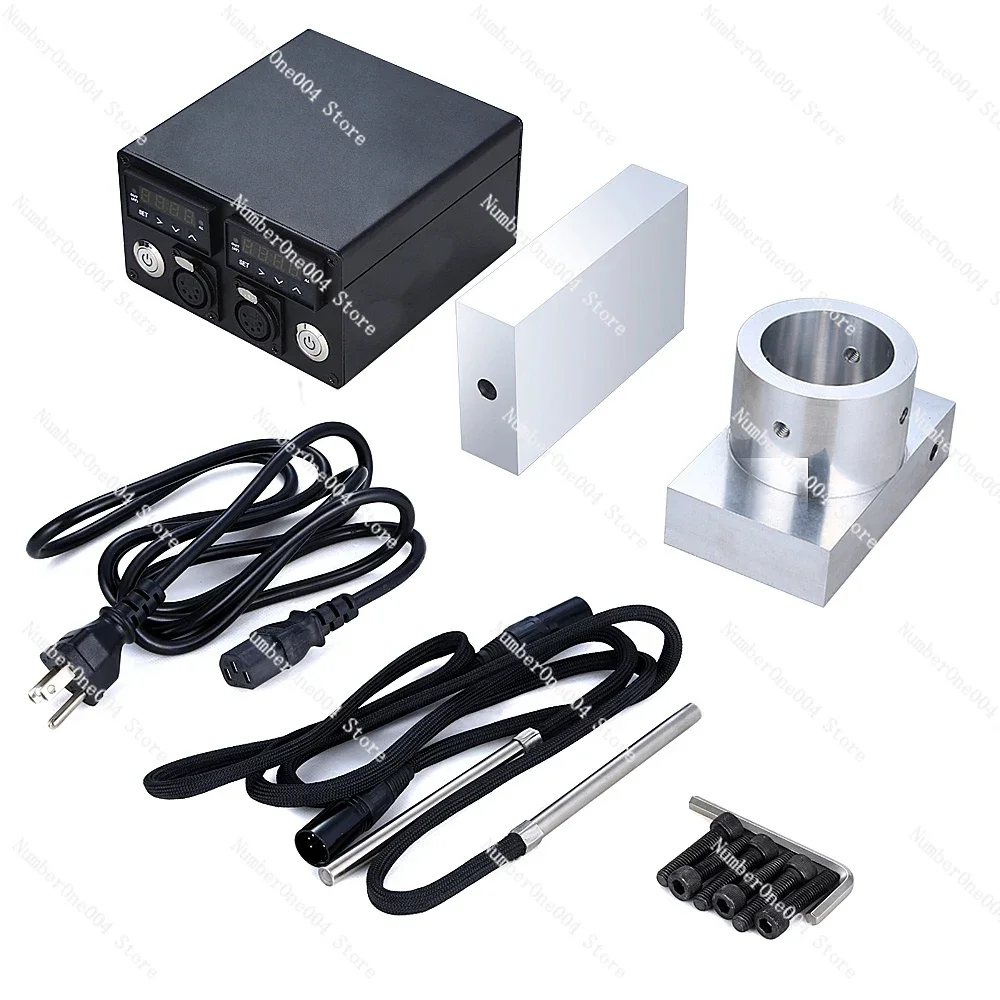 3x5inch Rosin Press Plate Kit with Double PID Temperature Controller Module Compatible with Various Hydraulic Presses A/H Frame