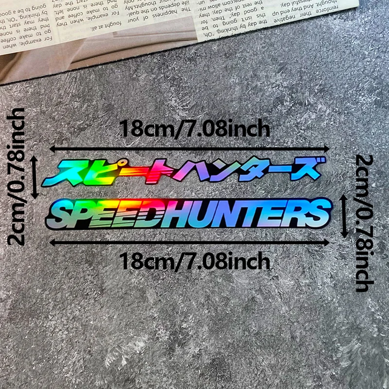 Speedhunter JDM دراجة نارية ملصقات مقاوم للماء دراجة نارية الجبهة هدية خزان الوقود سباق خوذة سكوتر الديكور شارات الفينيل