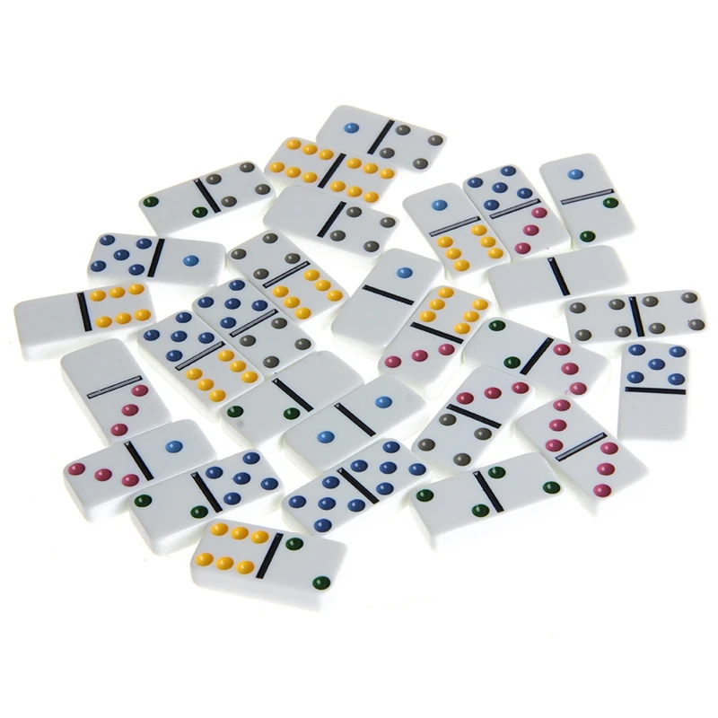 Box Toy Game Set 28 Double 6 Dominos pour enfants