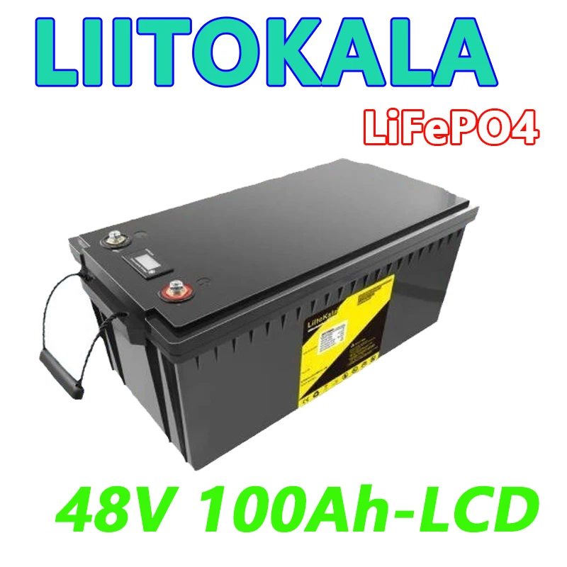 LiitoKala 48V 30AH 50AH 100AH LifePO4 Battery Pack for DIY 58.4V Rechargeable Battery Pack