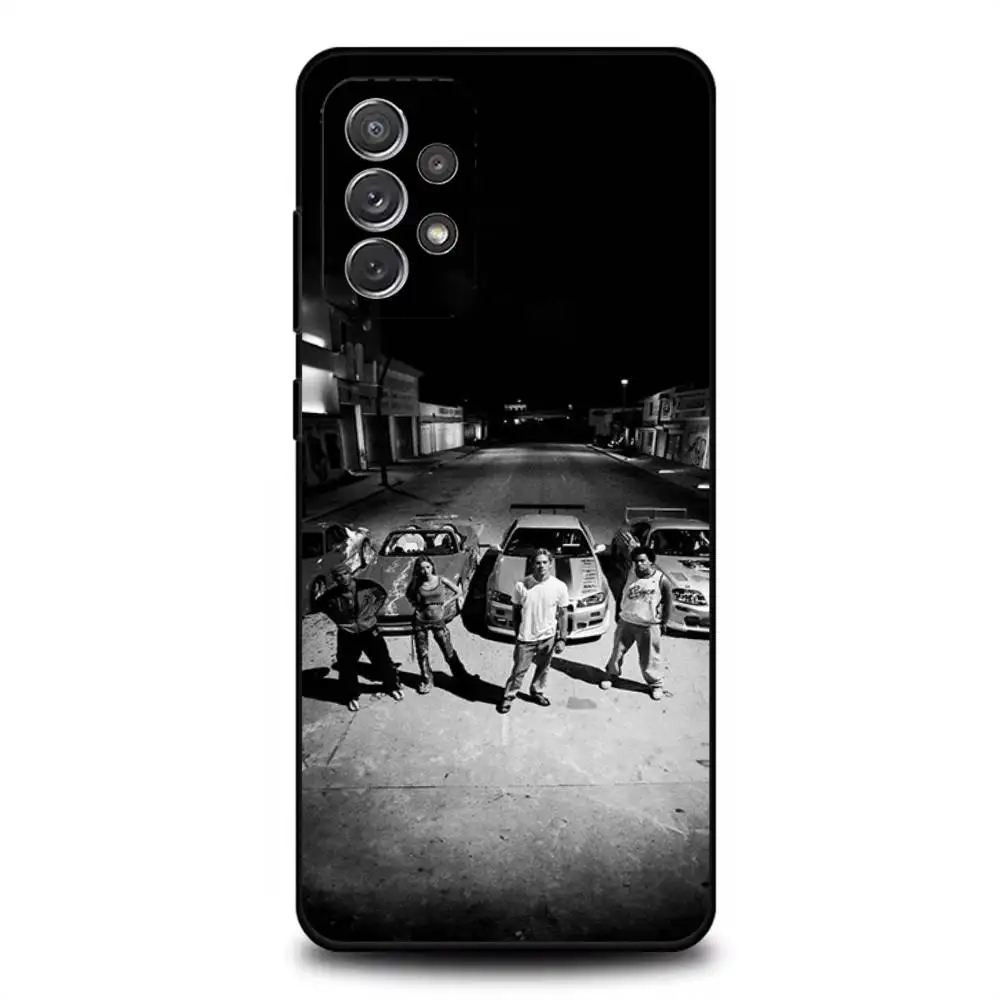 حافظة هاتف F-Fast F-Furious-s لهاتف سامسونج S 25,24,23,22,30,21,10,9,Ultra,Plus,Lite,FE,4,5G حافظة ناعمة سوداء