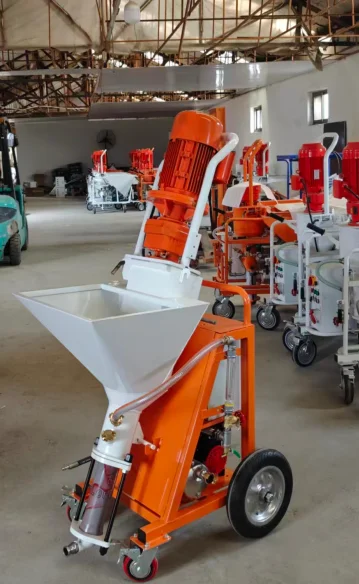 High-efficiency automatic gypsum spraying machine for construction, wall cement plastering equipment