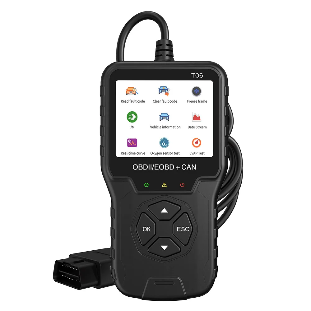 OBD2 スキャナー チェックエンジンシステムコードリーダー バッテリー