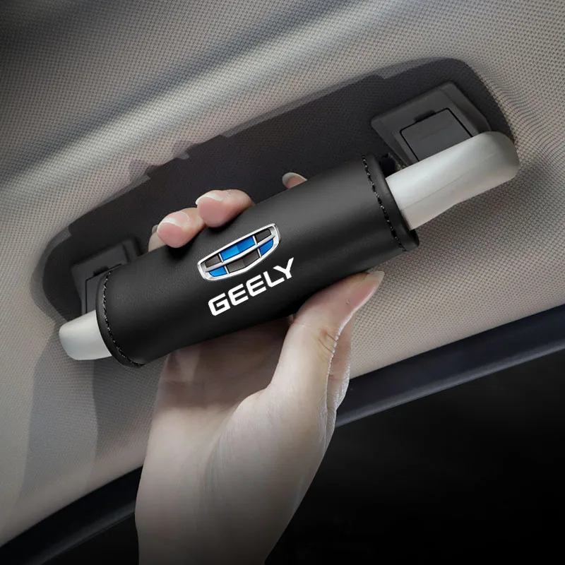 1 قطعة بولي Leather الجلود سقف مقبض المضادة للخدش حامي الحال بالنسبة لجيلي Boyue Haoyue Vision-X3 جديد emgrand Vision Binyue Emgrand-GS #5