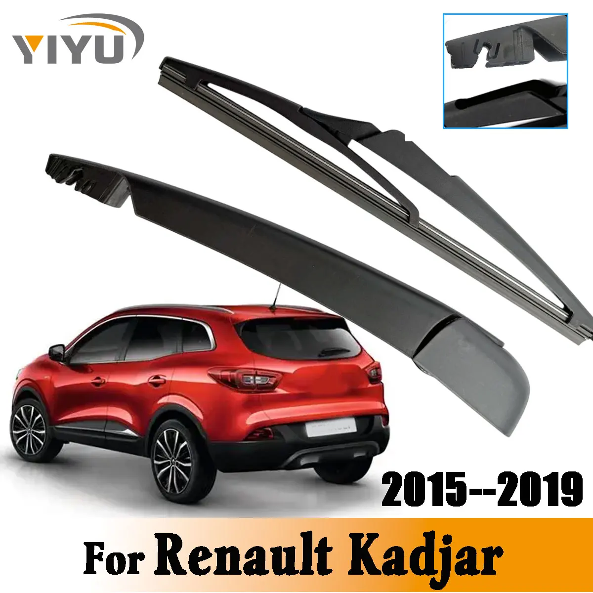 1/2PCS Hinten Wischer Klinge Wischer Arm Kit Für Renault Kadjar 2015-2019 Windschutzscheibe Hinten Scheibenwischer Pinsel