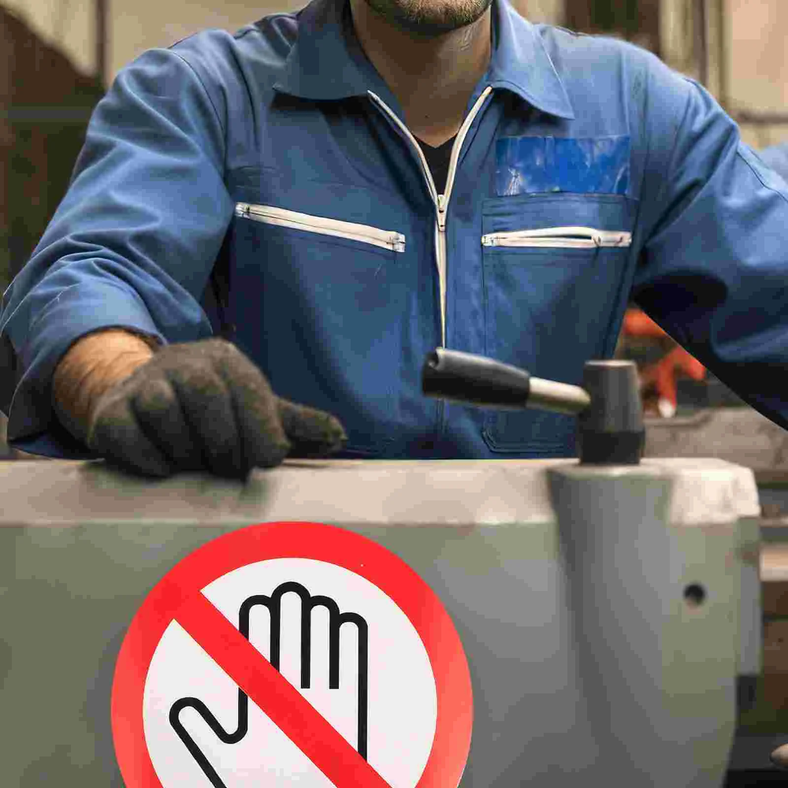 Warning Sign Decals Safety Labels Stickers Caution Danger Not Touch Self-adhesive Vinyl