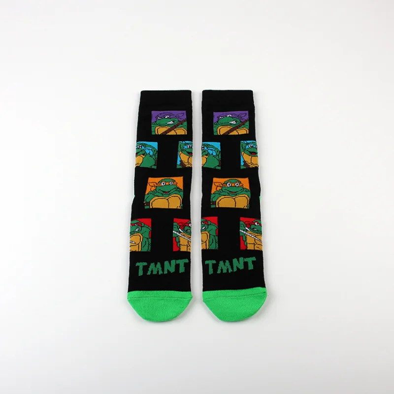 Cartoon Teenage Mutant Ninja Turtles Casual Sports Socks Anime Figure Knitted Cotton Sock Men and women Fashion Trend Long Socks