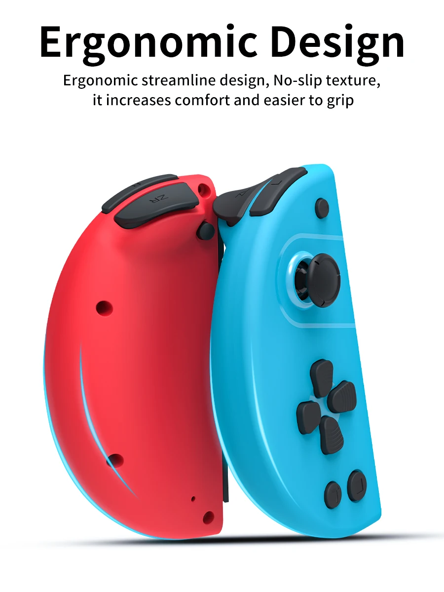 Unique Design Replacement for Joycons Joypad, Wireless Controller Gaming Gamepads for Nintendo Switch/OLED, with Turbo/Vibration