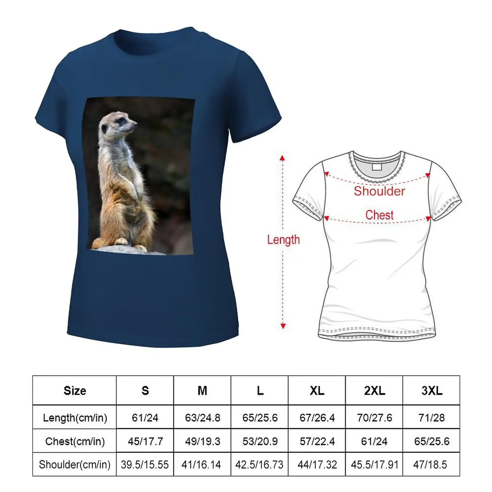 Meerkat T-shirt Aesthetic clothing aesthetic clothes cropped t shirts for Women