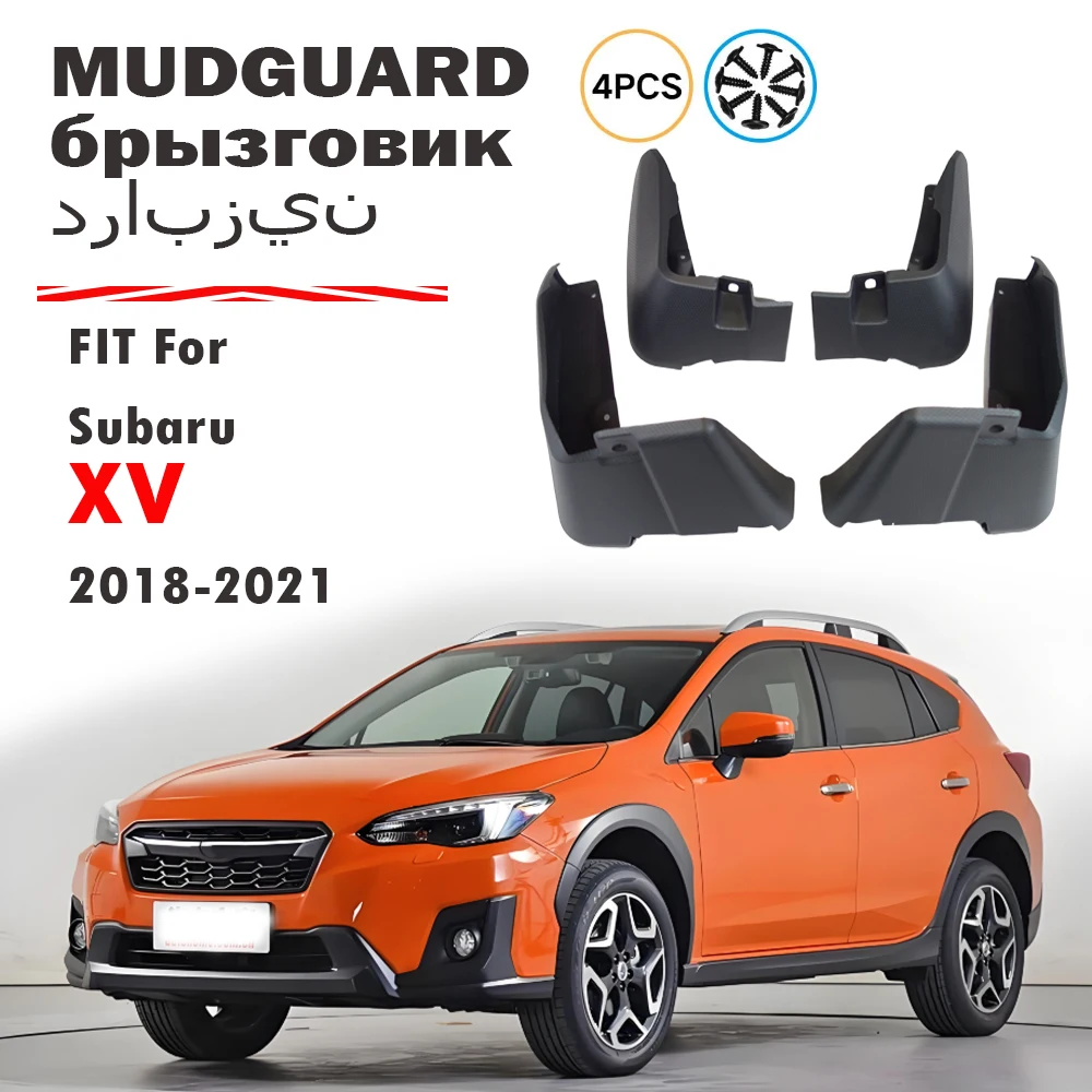

4x для Subaru XV, передние и задние колеса, брызговики, брызговики, автомобильные аксессуары 2018 2019 2020 2021