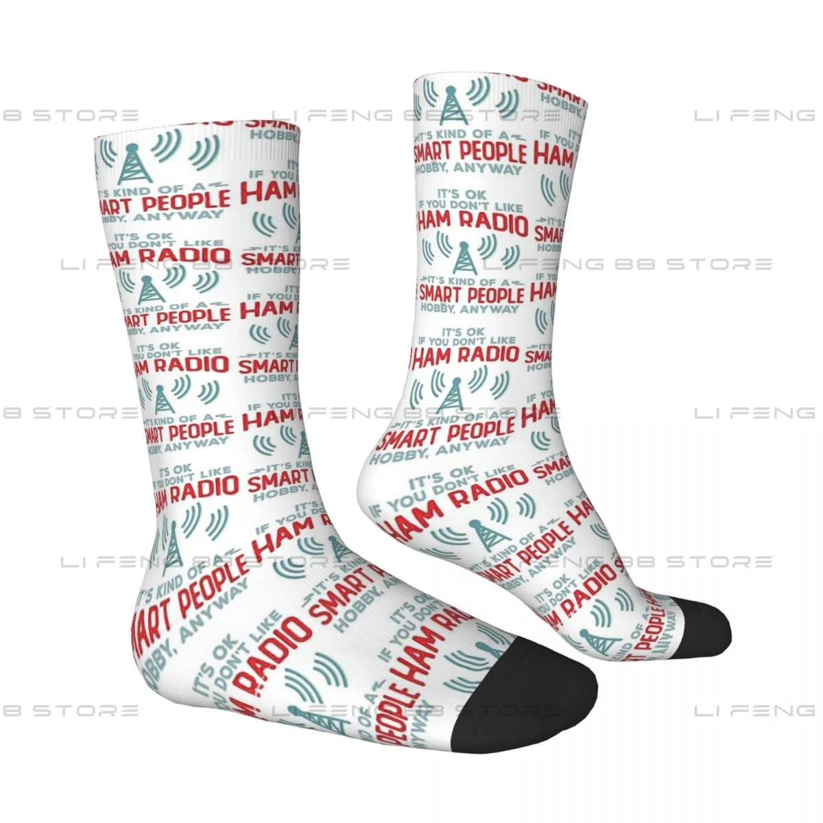 Funny Smart People Hobby Ham Radio Operators Unisex Winter Socks Hiking Happy Socks Street Style Crazy Sock