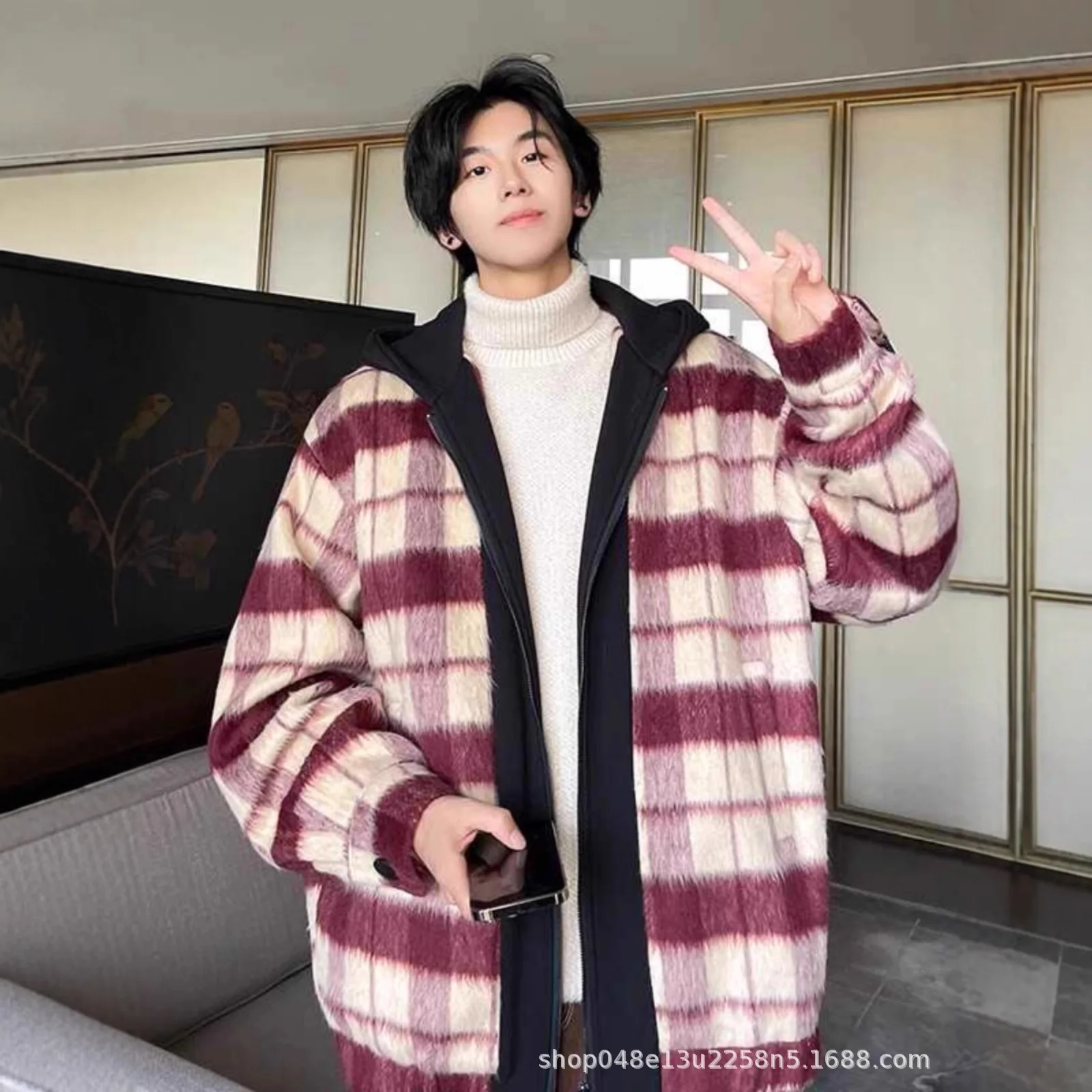 

Мужское пальто из шерстяной смеси: официальное, торжественное, церемониальное, ритуальное, для особых случаев