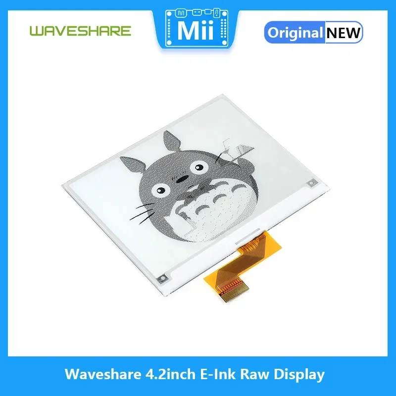 Waveshare 4.2inch E-Ink Raw Display, SPI Interface Without PCB  for Raspberry Pi/Jetson Nano/Arduino/STM32