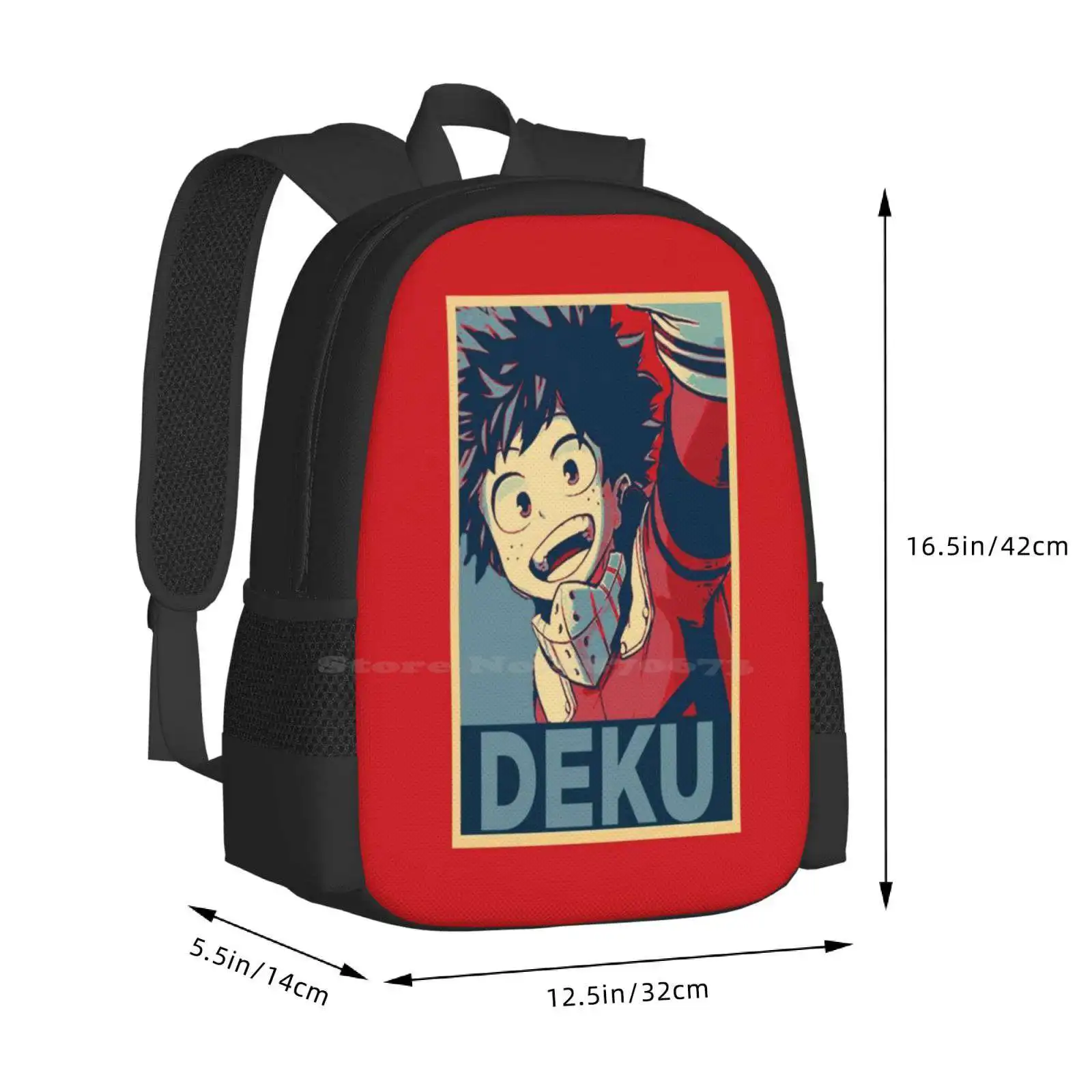 Izuku Midoriya Hope Pattern Design Laptop Travel School Bags Boku No Hero Academia Bnha Anime Mha Manga All Might Bakugo