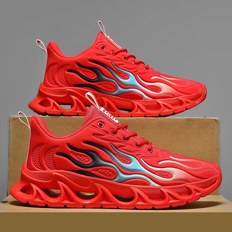 

Мужская спортивная обувь, новые легкие модные кроссовки для бега, противоскользящие и износостойкие уличные кроссовки с плоской подошвой для мужчин