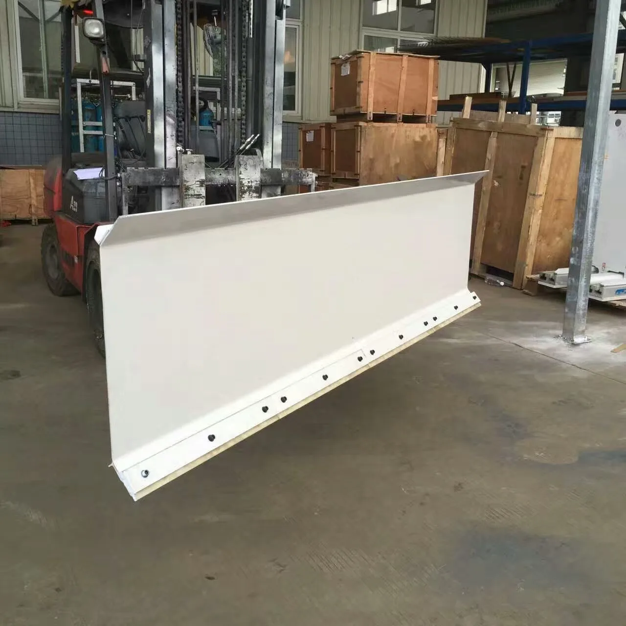 

Snow Plough Material Handling Equipment Forklift Attachment Fo Rclearing Light Barriers Like Snow And Sludge